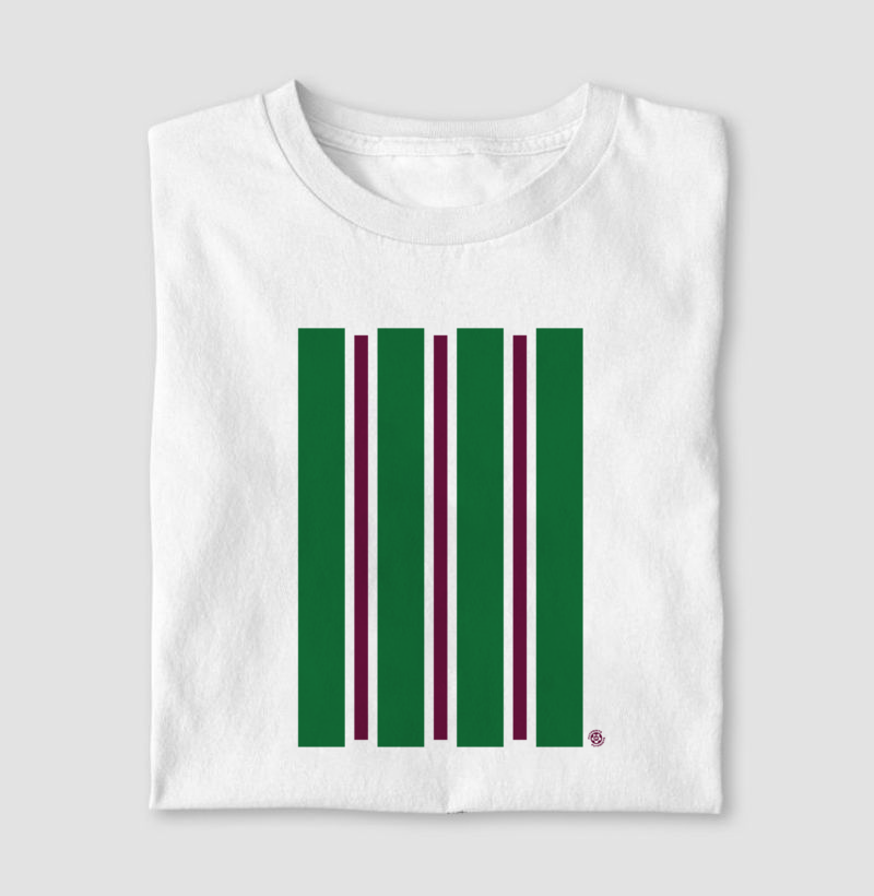 Camiseta Tricolor Minimal – Algodão Premium