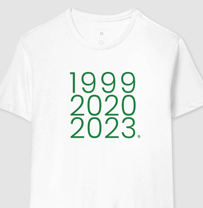 Camiseta Anos de Glória - Alviverde - Algodão Premium