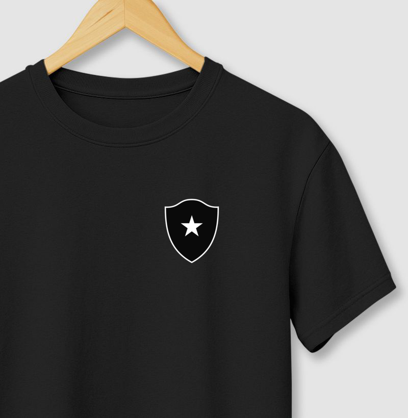 Camiseta Branca - Escudo Minimalista Glorioso - Algodão Premium