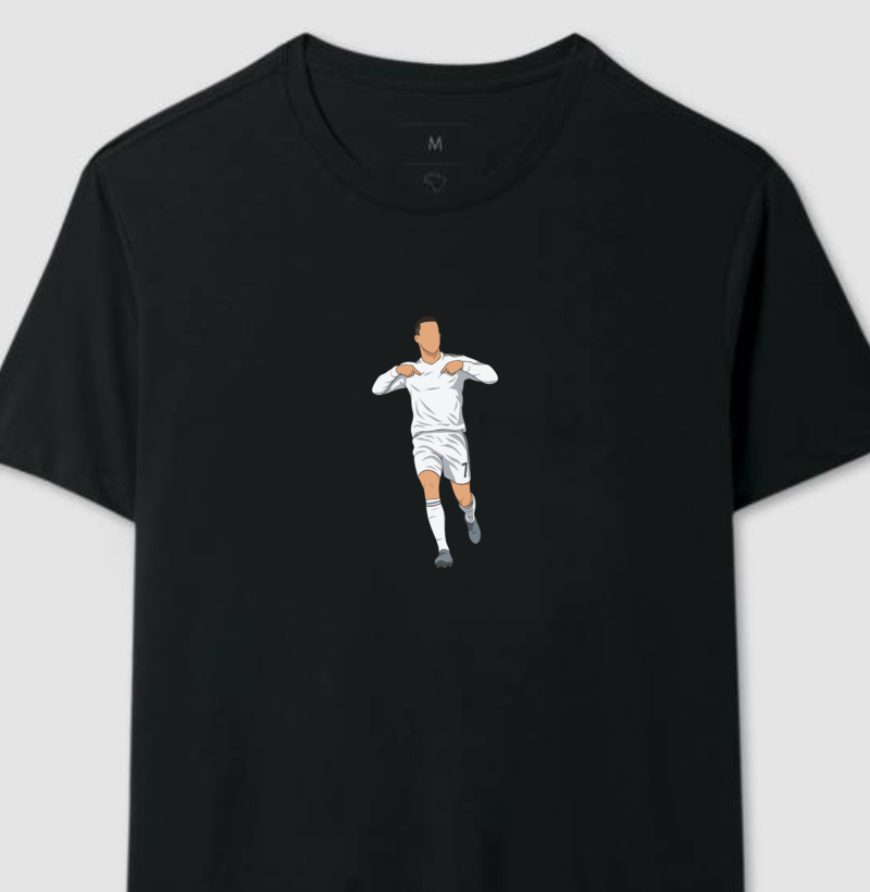 Camiseta CR7 – Calma, Estou Aqui - Algodão Premium
