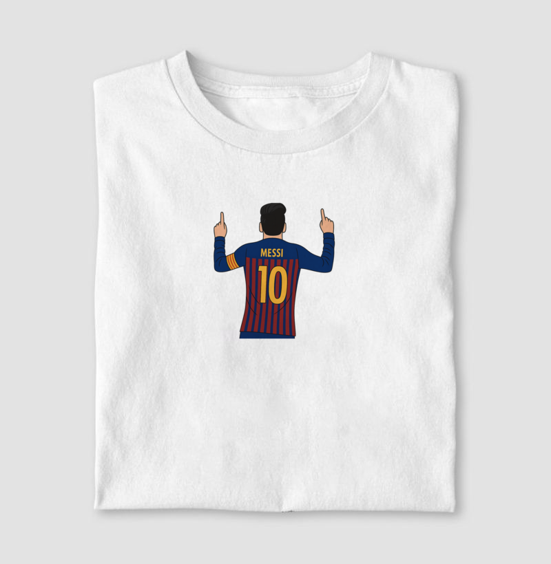 Camiseta - Messi D10s Catalão - Algodão Premium