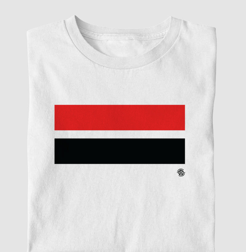 Camiseta Tricolor Paulista Minimal – Faixas Tricolor – Algodão Premium