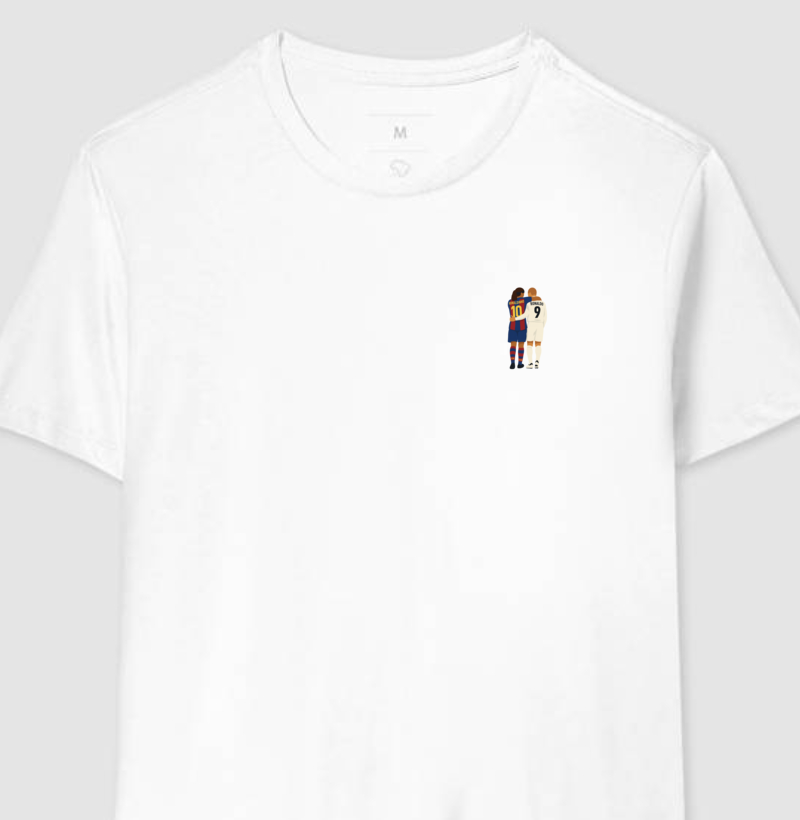 Camiseta Ronaldo & Ronaldinho - Algodão Premium