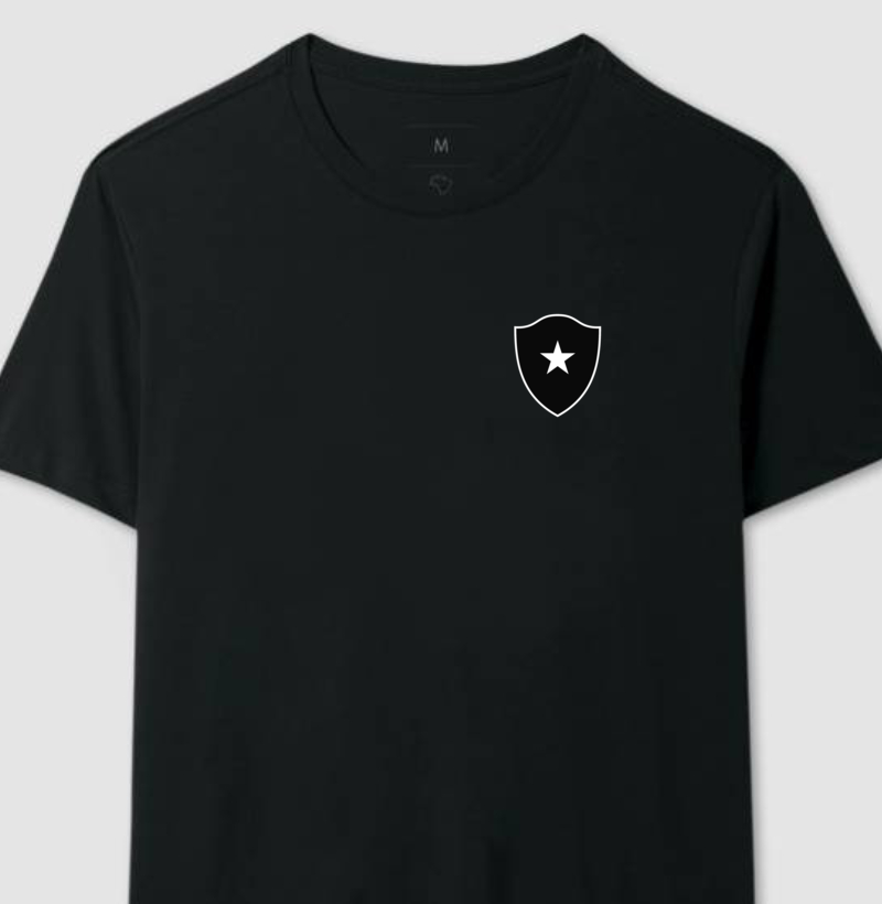 Camiseta Branca - Escudo Minimalista Glorioso - Algodão Premium
