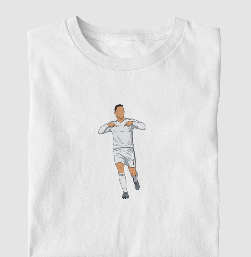 Camiseta CR7 – Calma, Estou Aqui - Algodão Premium