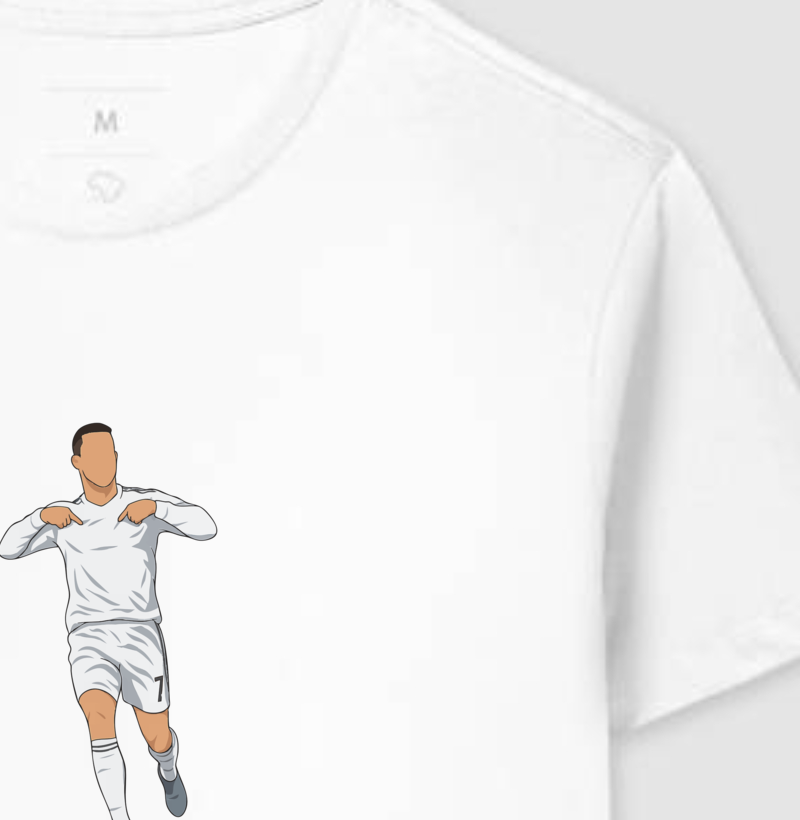 Camiseta CR7 – Calma, Estou Aqui - Algodão Premium