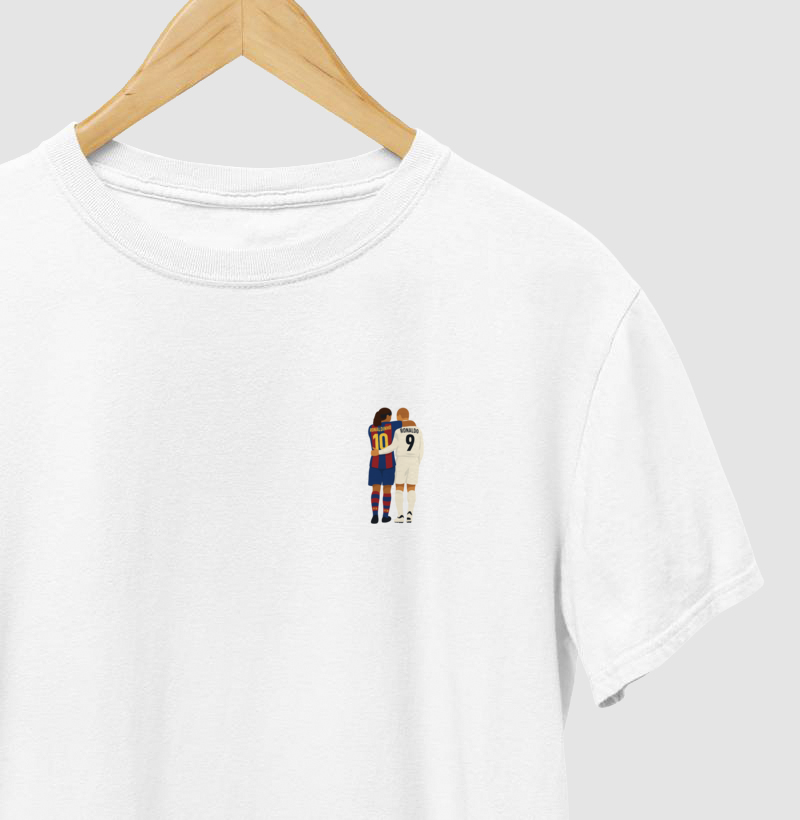 Camiseta Ronaldo & Ronaldinho - Algodão Premium