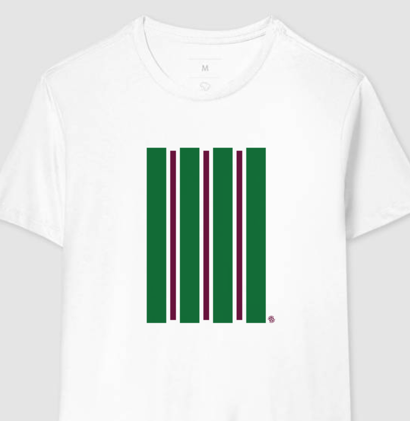 Camiseta Tricolor Minimal – Algodão Premium