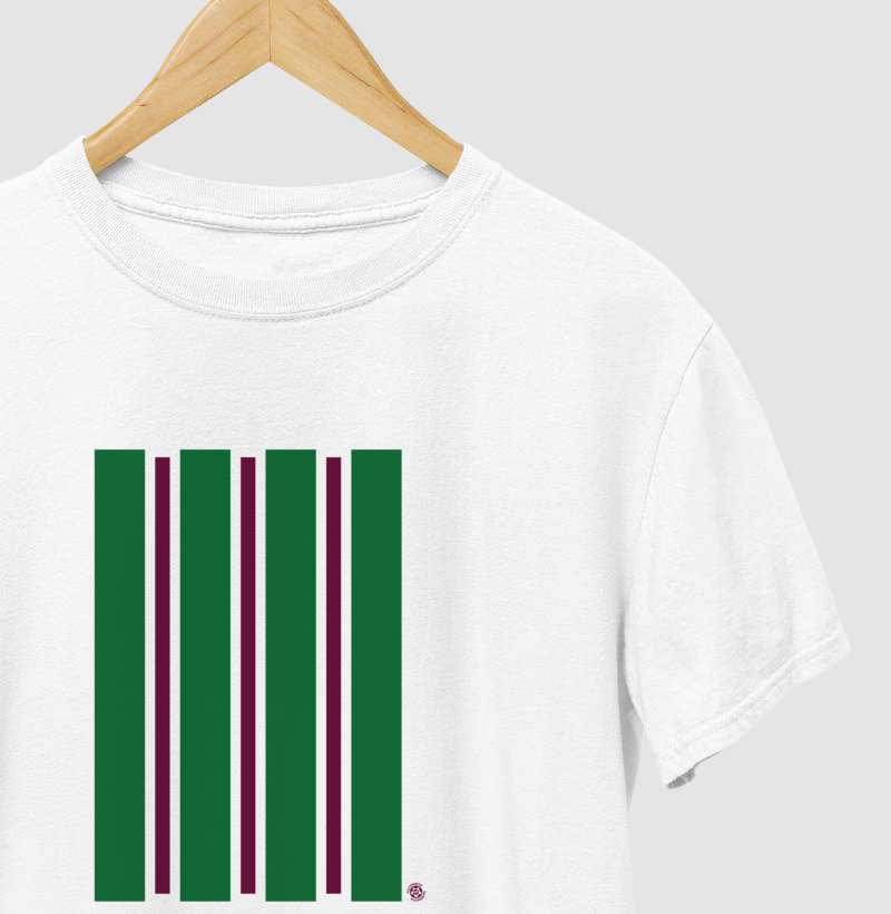 Camiseta Tricolor Minimal – Algodão Premium