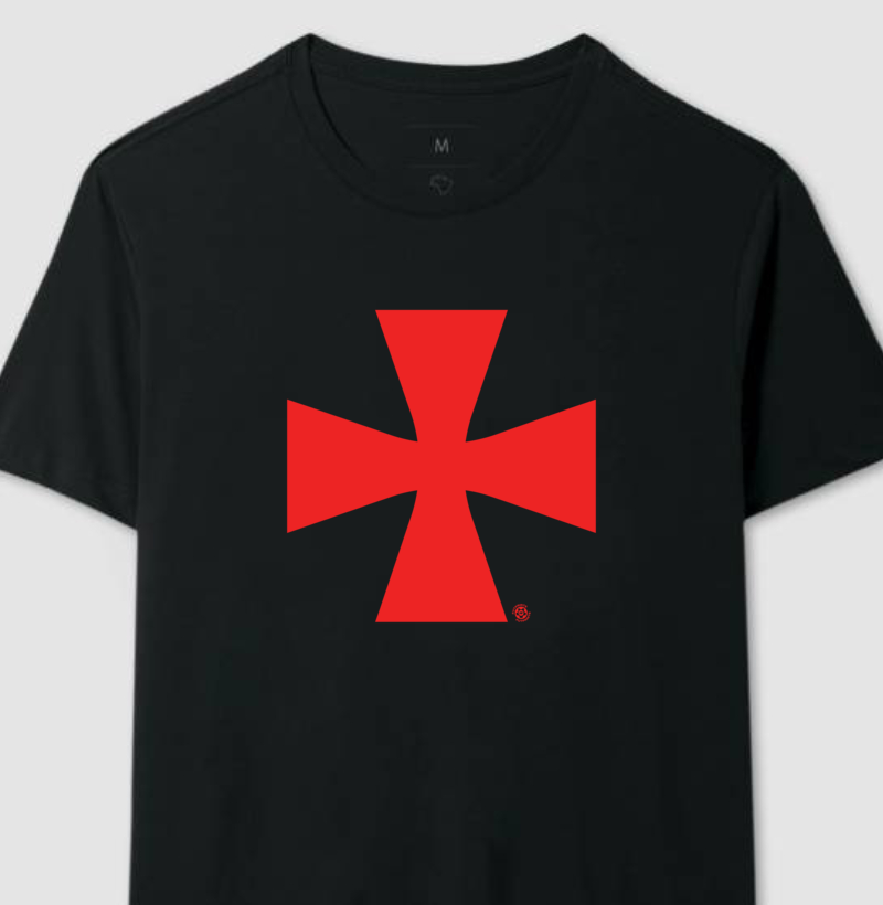 Camiseta Cruz de Malta – Orgulho da Colina – Algodão Premium