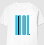 Camiseta - Minimal Imortal – Azul, Preto e História – Algodão Premium