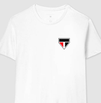 Camiseta Branca - Escudo Minimalista Soberano - Algodão Premium
