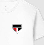 Camiseta Branca - Escudo Minimalista Soberano - Algodão Premium