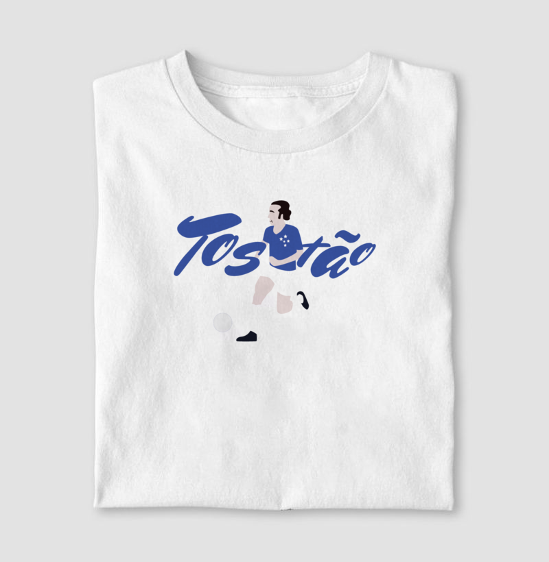 Camiseta - Tostão Artilheiro Celeste - Algodão Premium
