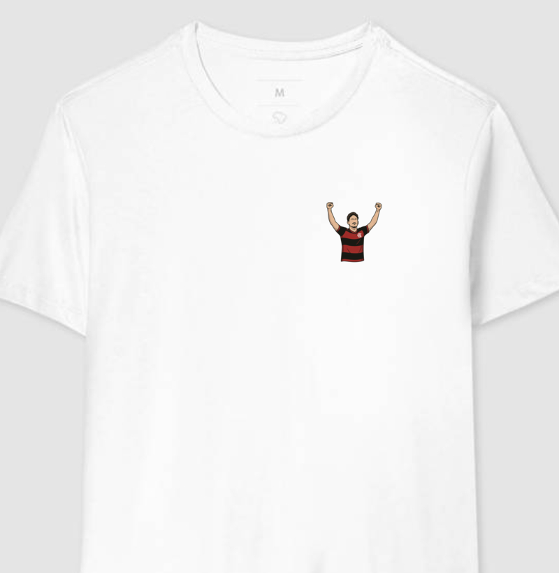 Camiseta Pedro – Matador Rubro-Negro – Algodão Premium