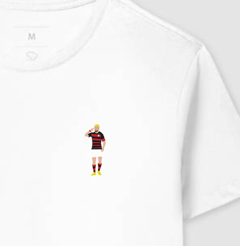 Camiseta - De Arrascaeta - O Maestro Rubro - Negro - Algodão Premium