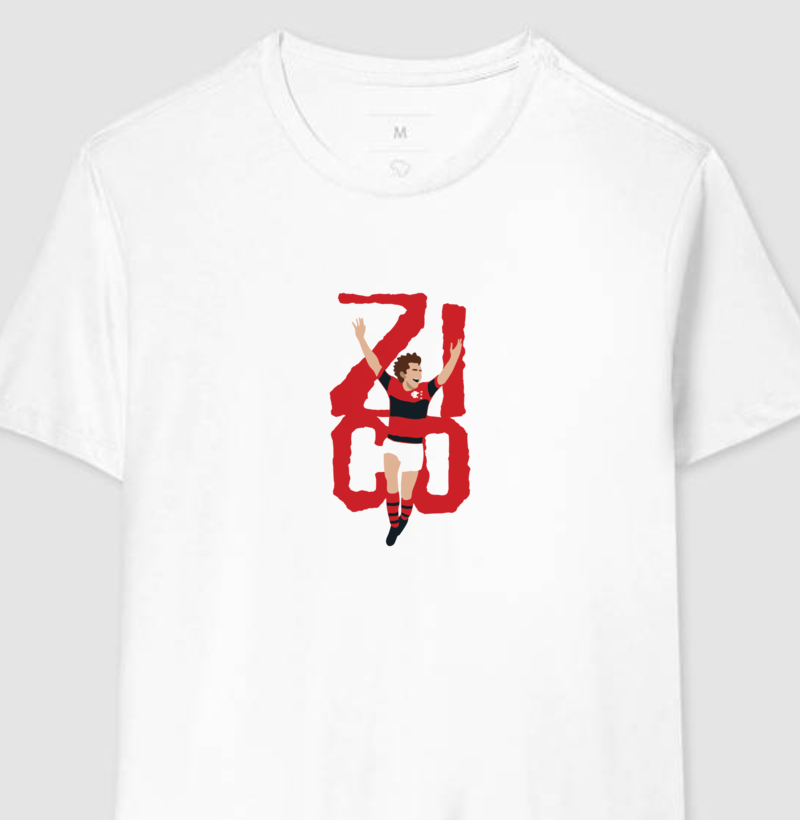 Camiseta – Zico Rei da Gávea– Algodão Premium