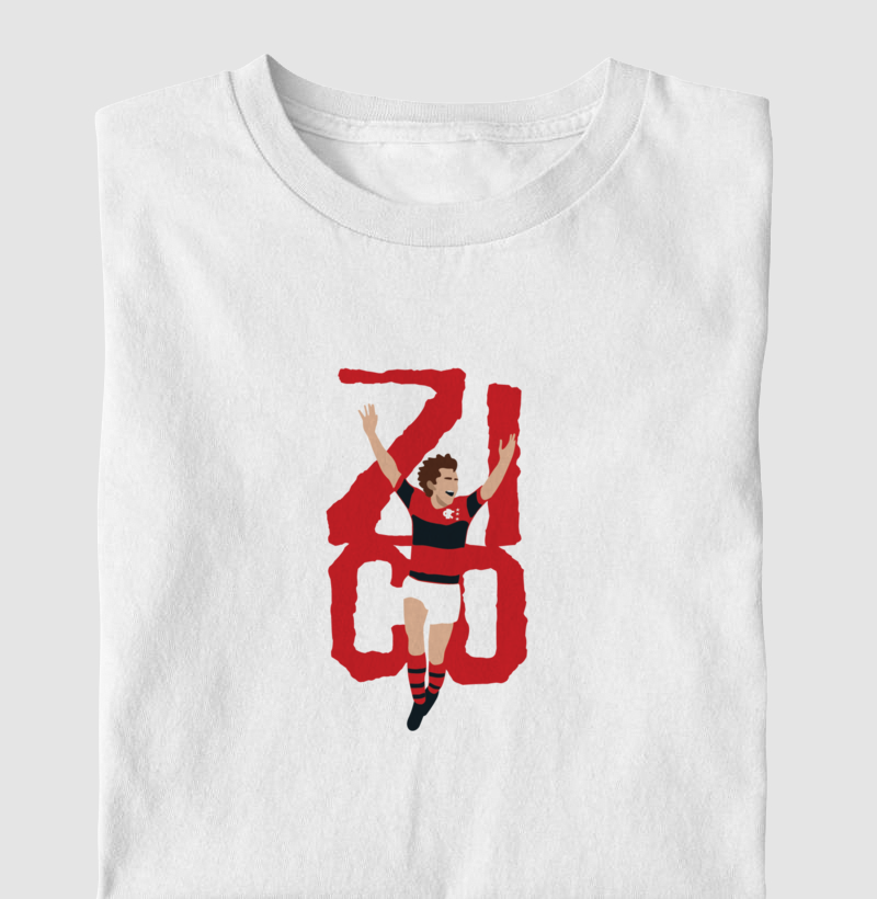 Camiseta – Zico Rei da Gávea– Algodão Premium