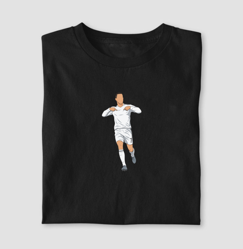 Camiseta CR7 – Calma, Estou Aqui - Algodão Premium