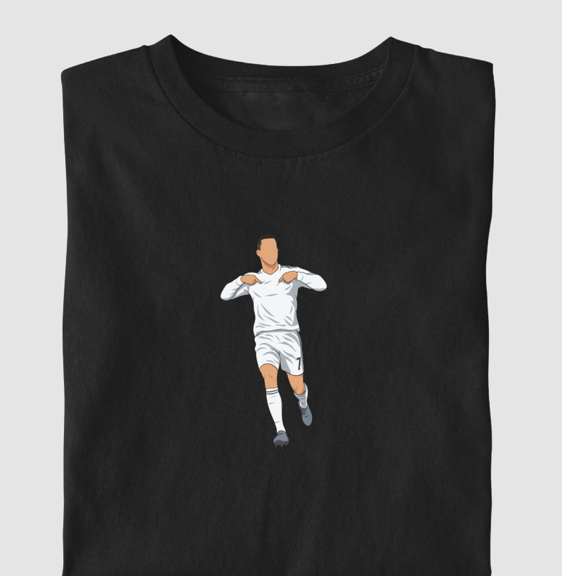 Camiseta CR7 – Calma, Estou Aqui - Algodão Premium