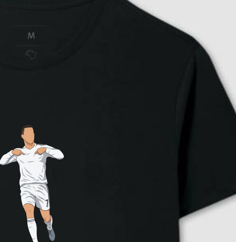 Camiseta CR7 – Calma, Estou Aqui - Algodão Premium
