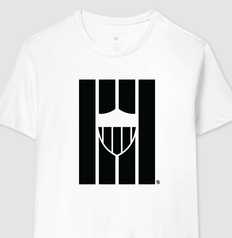 Camiseta Identidade Alvinegra – Atlético em Traços – Algodão Premium