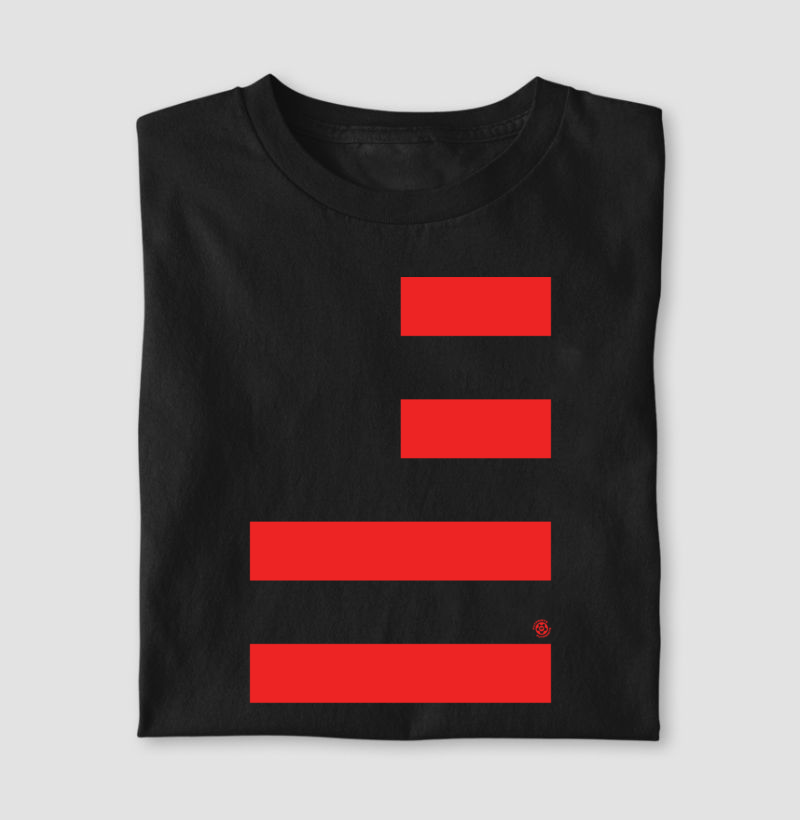 Camiseta Mengo Minimal - Faixas Rubro-Negras – Algodão Premium