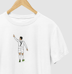 Camiseta CR7 - Rei de Madrid - Algodão Premium