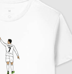 Camiseta CR7 - Rei de Madrid - Algodão Premium