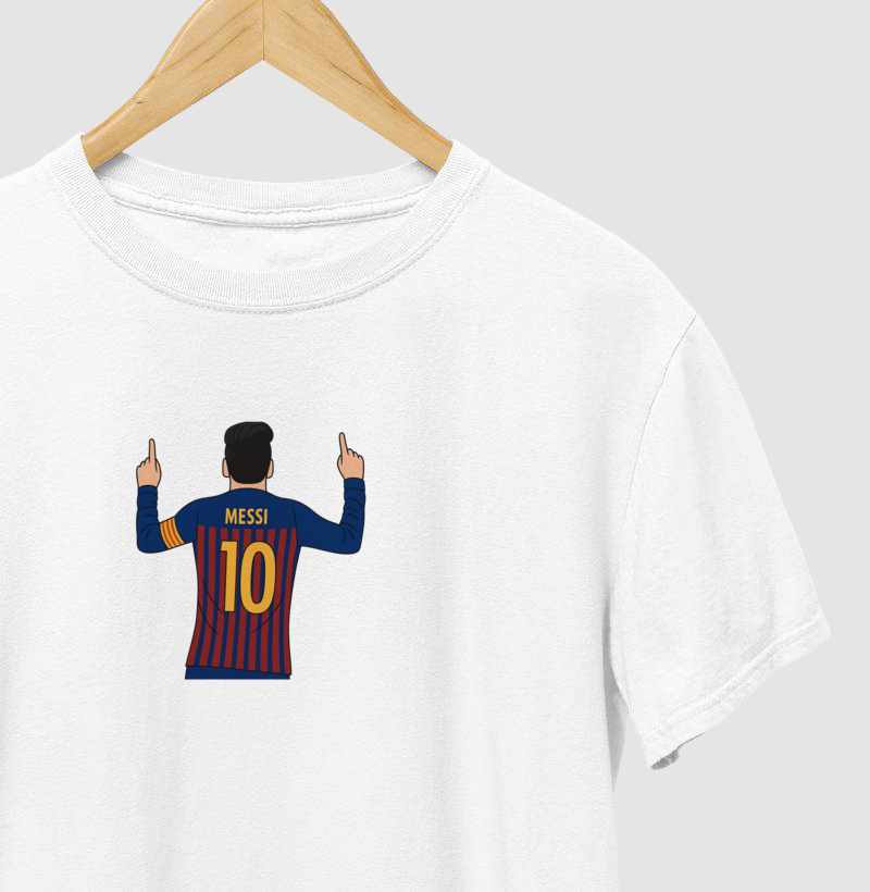 Camiseta - Messi D10s Catalão - Algodão Premium
