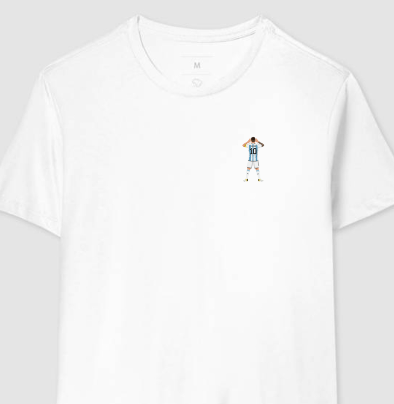 Camisteta Messi – Campeón del Mundo 2022 – Algodão Premium