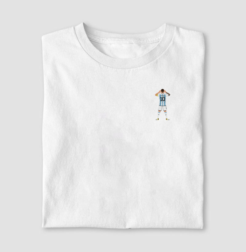 Camisteta Messi – Campeón del Mundo 2022 – Algodão Premium