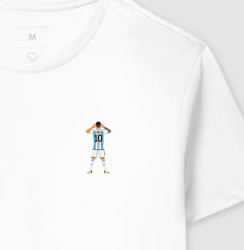 Camisteta Messi – Campeón del Mundo 2022 – Algodão Premium