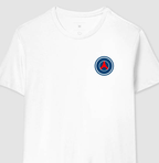 Camiseta - Escudo Minimalista PSG - Algodão Premium
