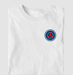 Camiseta - Escudo Minimalista PSG - Algodão Premium
