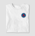 Camiseta - Escudo Minimalista PSG - Algodão Premium