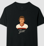 Camiseta Zico Assinatura – Ídolo do Flamengo – Algodão Premium