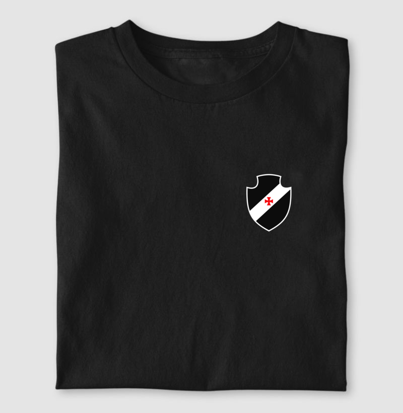 Camiseta Branca - Escudo Minimalista Gigante da Colina - Algodão Premium