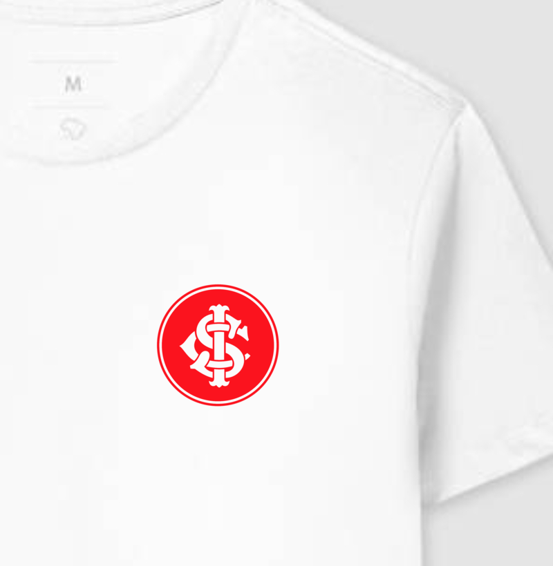 Camiseta Branca - Escudo Minimalista Colorado - Algodão Premium