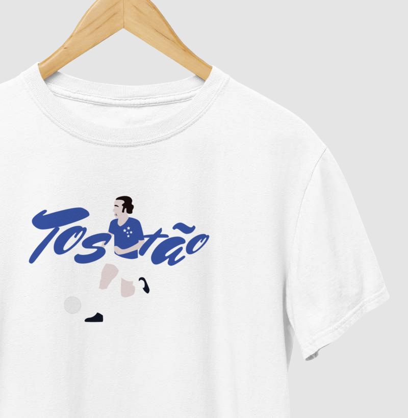 Camiseta - Tostão Artilheiro Celeste - Algodão Premium