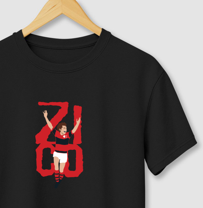 Camiseta – Zico Rei da Gávea– Algodão Premium