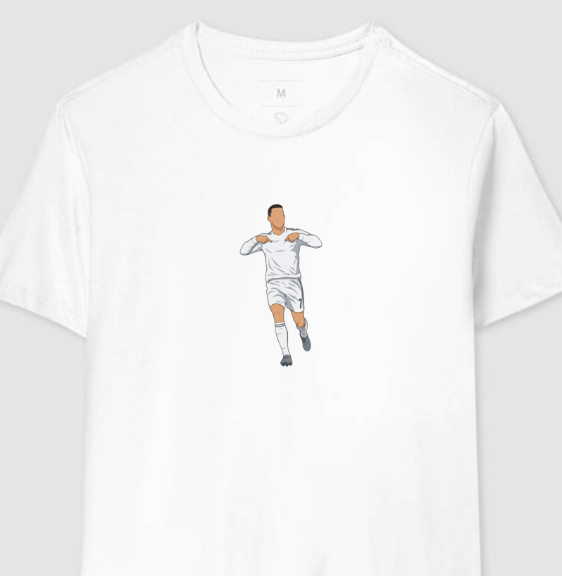Camiseta CR7 – Calma, Estou Aqui - Algodão Premium