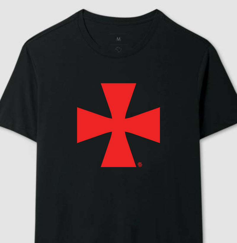 Camiseta Cruz de Malta – Orgulho da Colina – Algodão Premium