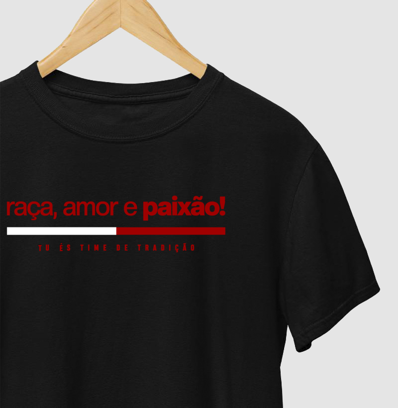 Camiseta – Raça em Cada Grito – Algodão Premium