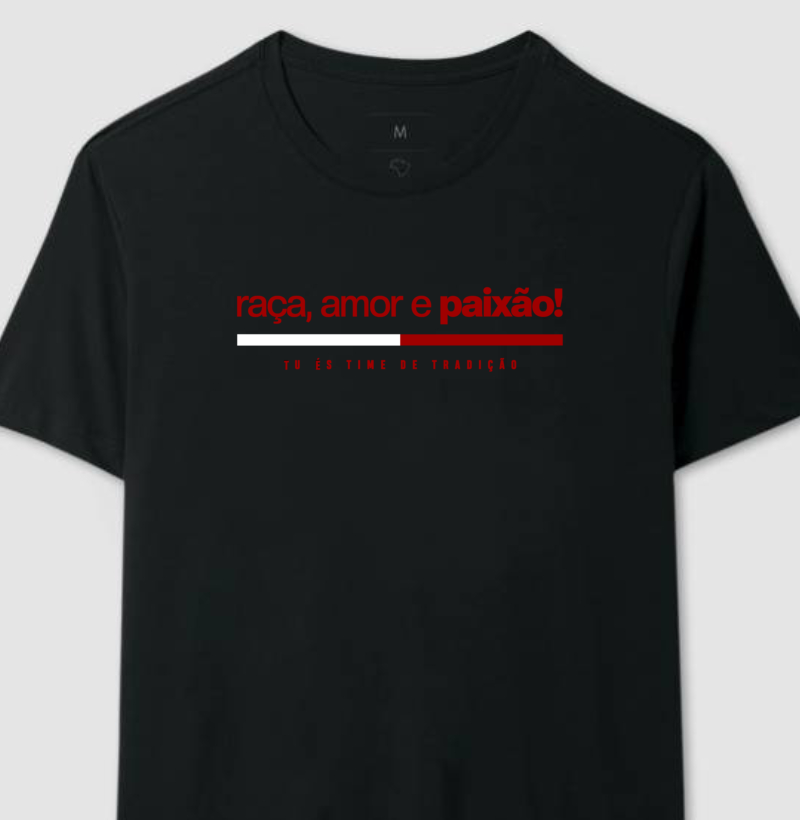 Camiseta – Raça em Cada Grito – Algodão Premium
