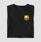 Camiseta Escudo Minimalista – Barcelona – Algodão Premium