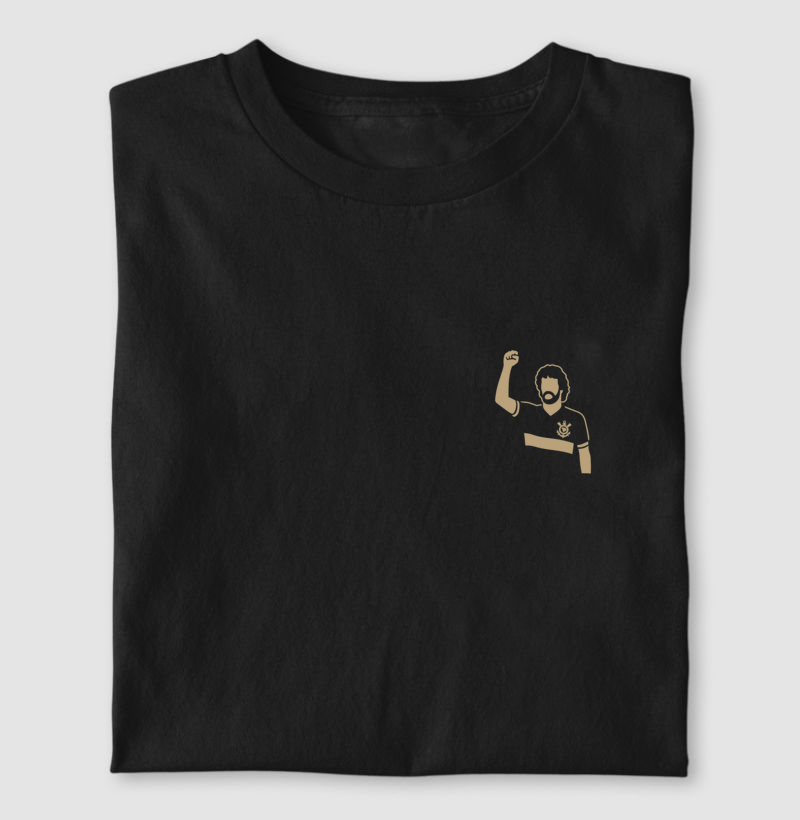 Camiseta – Sócrates Democracia Corinthiana – Algodão Premium