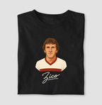 Camiseta Zico Assinatura – Ídolo do Flamengo – Algodão Premium